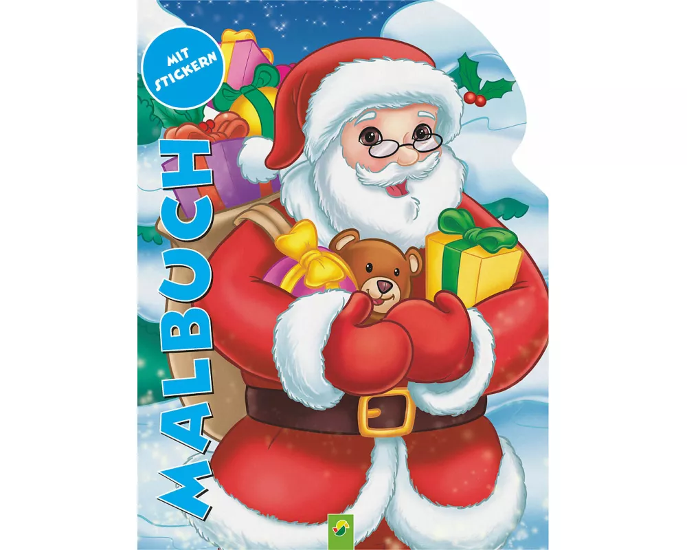 Malbuch Weihnachtsmann