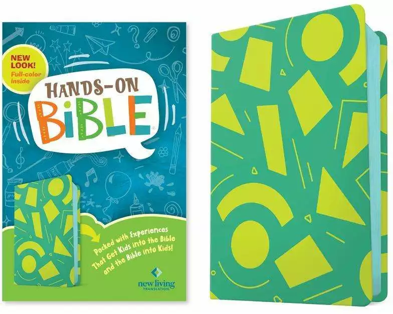 NLT Hands-On Bible, Third Edition (Leatherlike, Green Lines and Shapes)