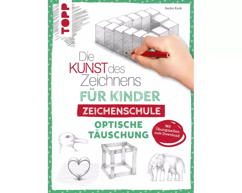 Die Kunst des Zeichnens für Kinder Zeichenschule - Optische Täuschung
