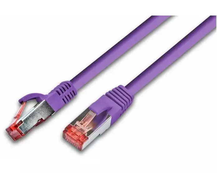 Wirewin Patchkabel RJ-45 - RJ-45, Cat 6A, S/FTP, 5 m, Violett