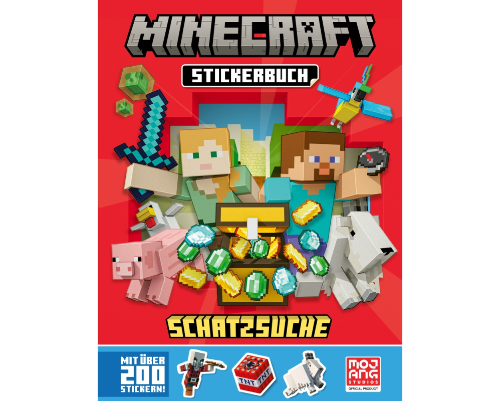 Minecraft Stickerbuch Schatzsuche