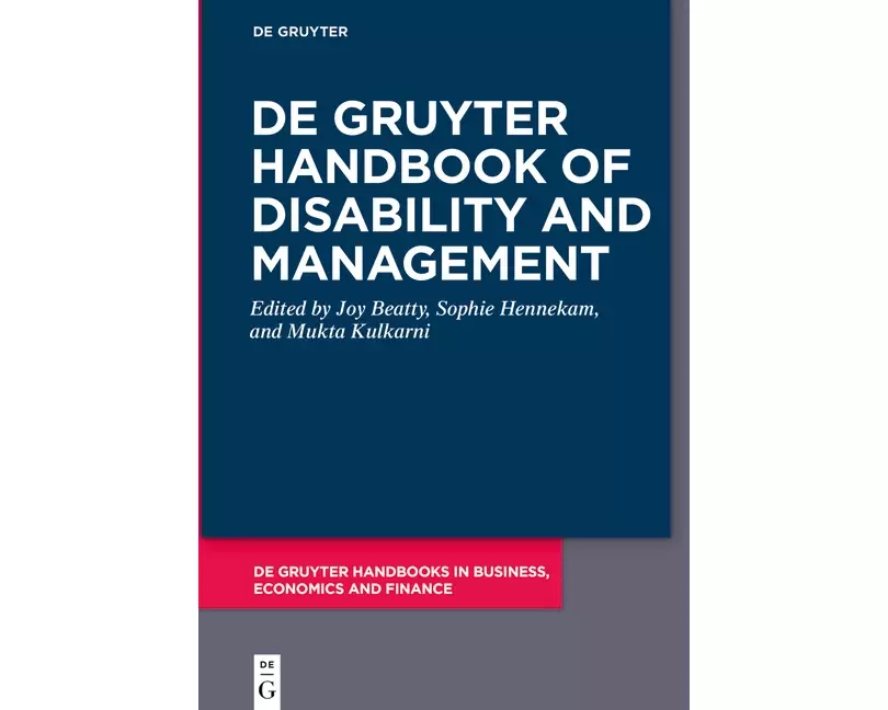 De Gruyter Handbook of Disability and Management