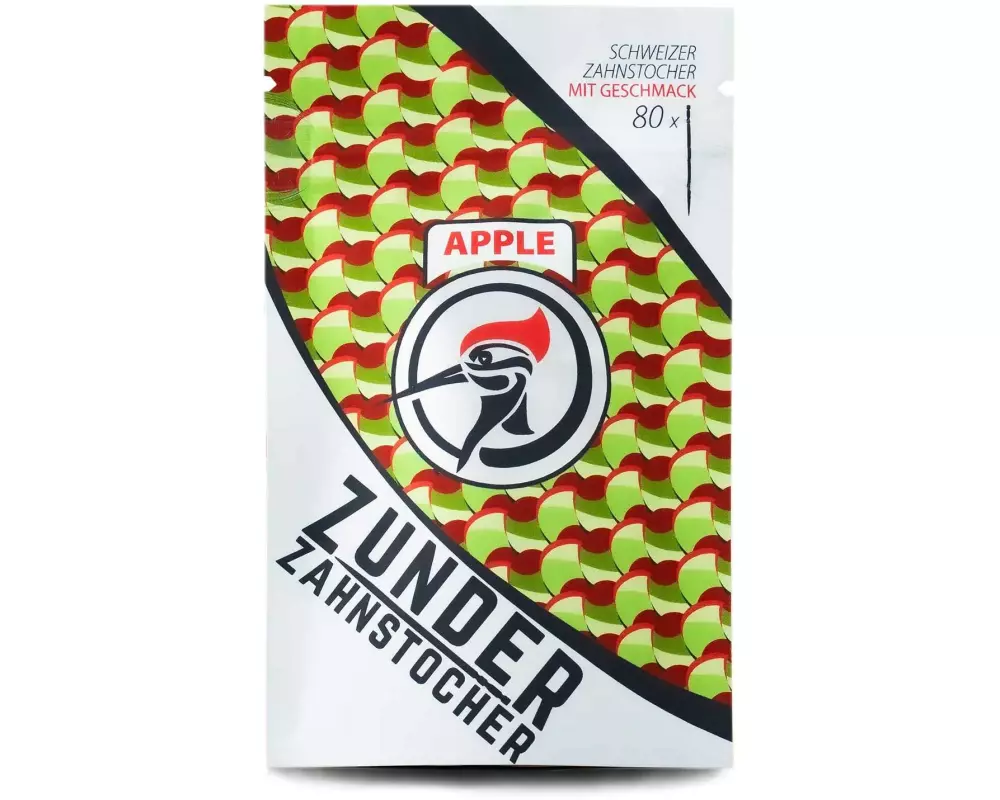 Zunder Zahnstocher Zahnstocher Apple Zahnstocher Im praktischen Beutel