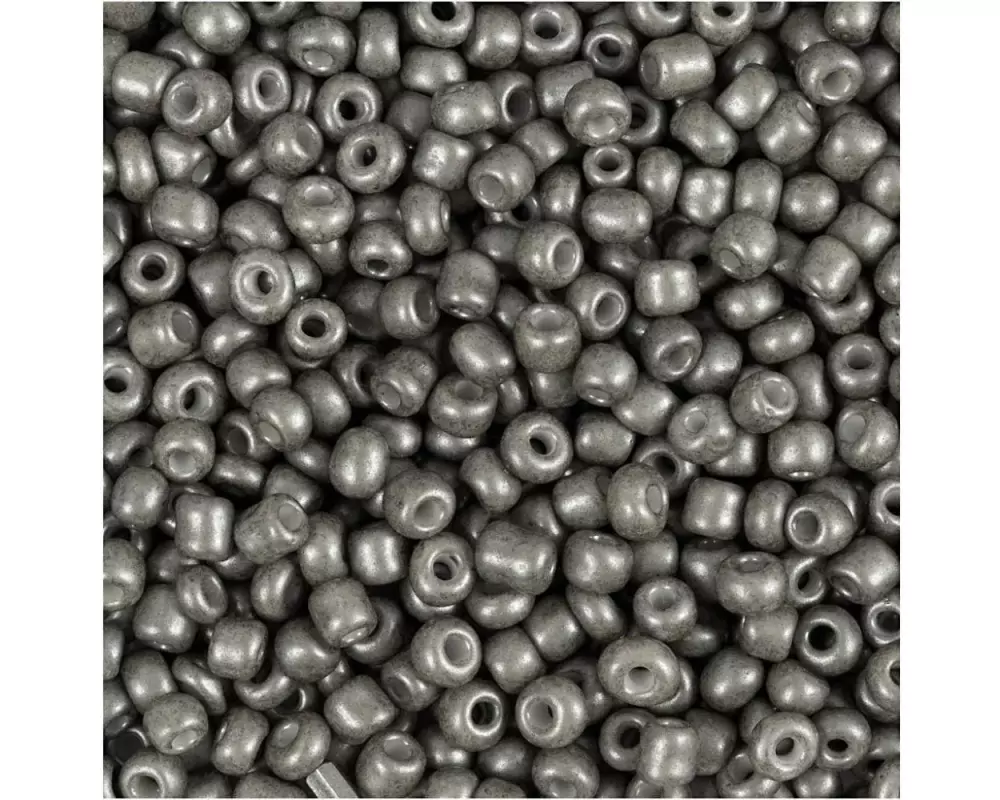 Creativ Company Rocailles-Perlen Glasperlen Grau