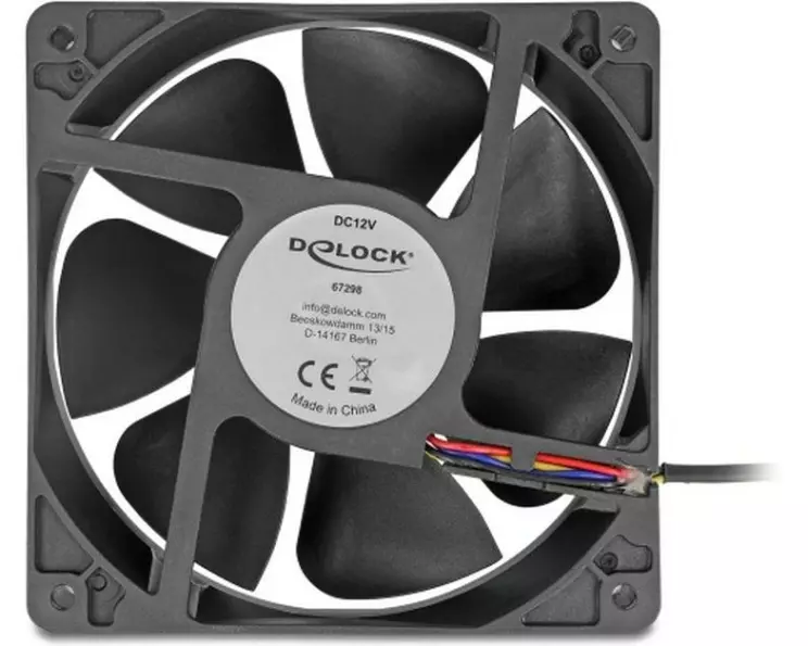 Delock PC-Lüfter 12 V DC, 120 x 120 x 38 mm