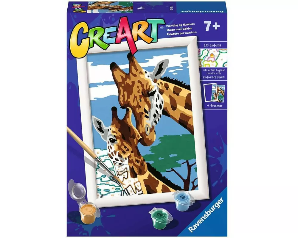 Ravensburger CreArt - Malen nach Zahlen 23615 - Cute Giraffes