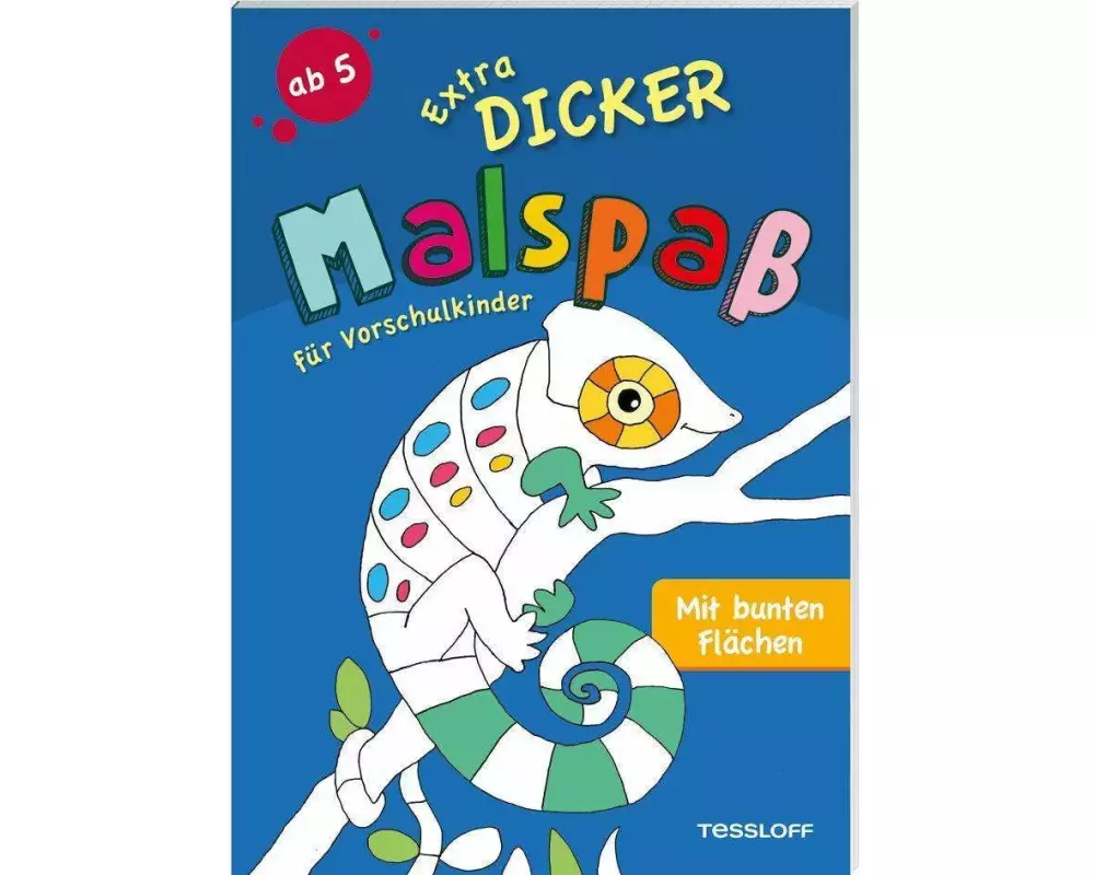 Extradicker Malspaß für Vorschulkinder. Mit bunten Flächen