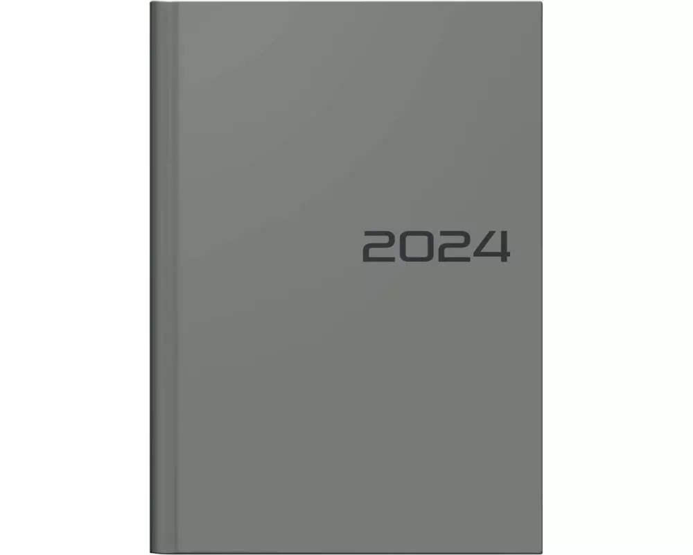 BRUNNEN 1079661634 Wochenkalender Buchkalender 2024 Modell 796 2 Seiten = 1 Woche Blattgröße 14,8 x 20,8 cm Balacron-Einband beige