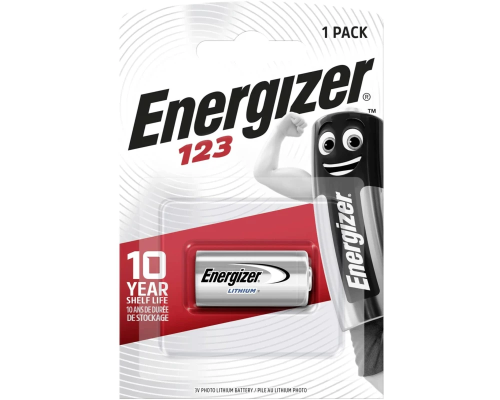 Energizer Photobatterie Lithium 123 , 1 Stück