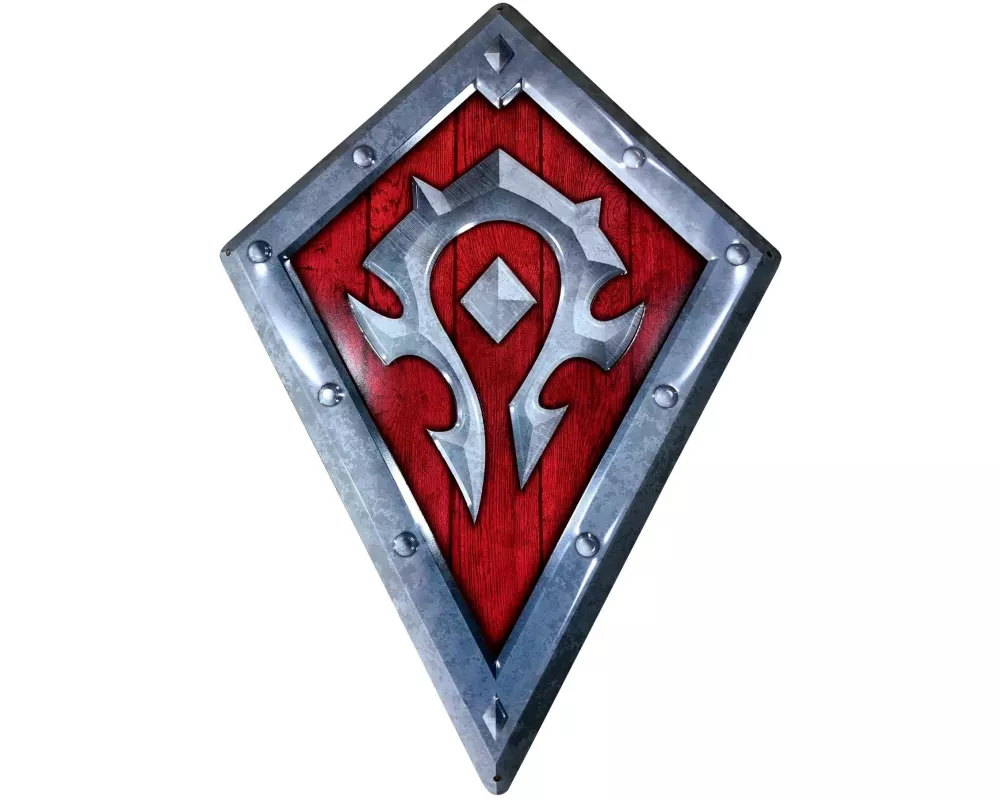 AbyStyle World of Warcraft – Plaque métal Horde Shield 28 x 38 cm