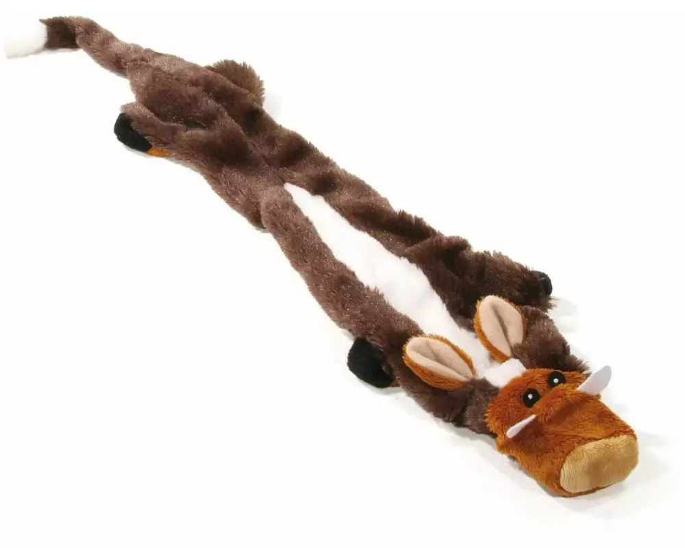 SwissPet Hunde-Spielzeug Schlappi-Stinktier, L, 60 cm, Braun