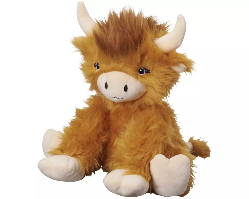 Bauer Plüsch Highland Kuh 25 cm Braun