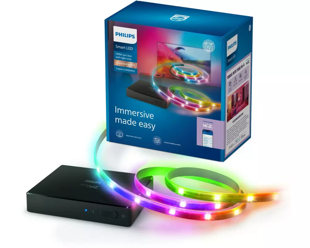 Philips Smart Lighting HDMI 2.0 Sync Box 40"-50", Schwarz, EU