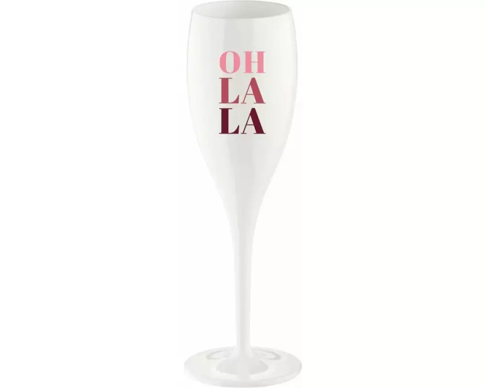 Koziol Sektglas Superglas Oh La La 100 ml, 1 Stück, Weiss