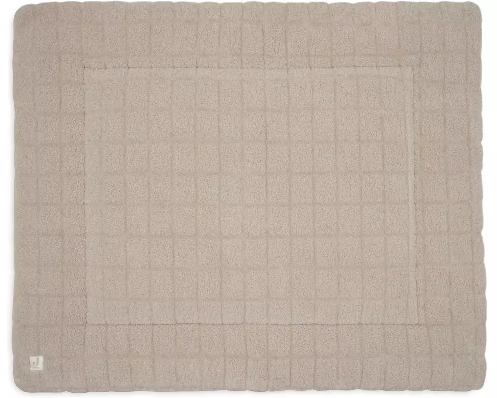 Jollein Krabbeldecke Box Teddy 75 x 95 cm, Sand