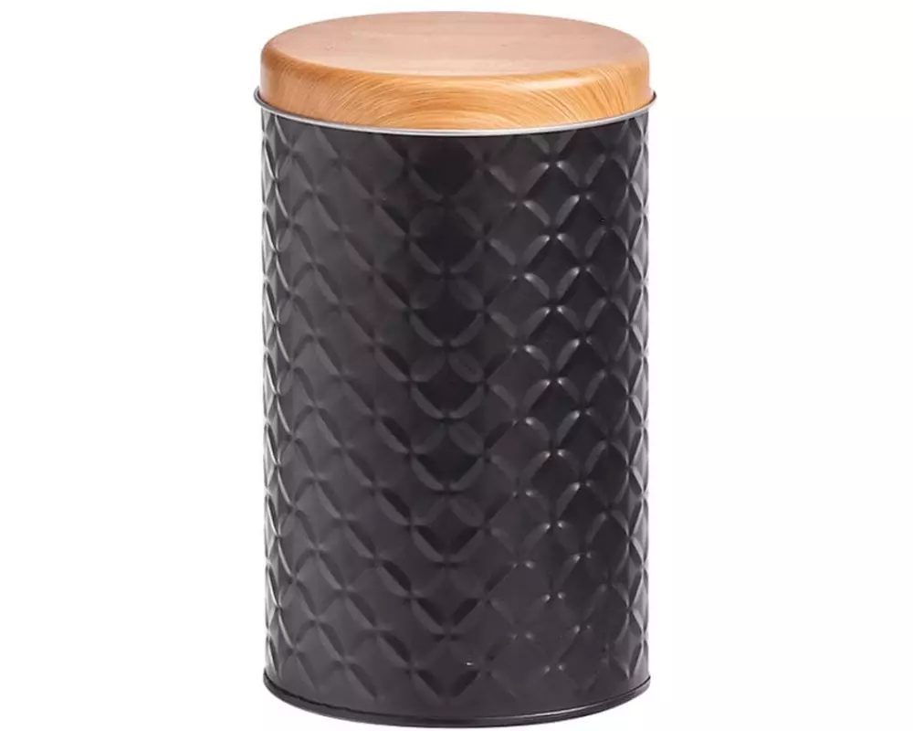 Zeller Present Vorratsdose Scandi 1.37 l, Schwarz