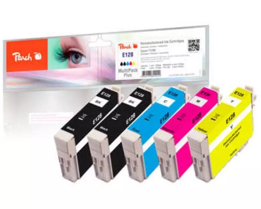 Peach Tinte Epson T1285 2x BK, 1x C, 1x M, 1x Y