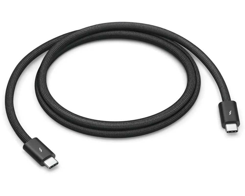Apple Thunderbolt 5 Pro Kabel 1 m, Schwarz