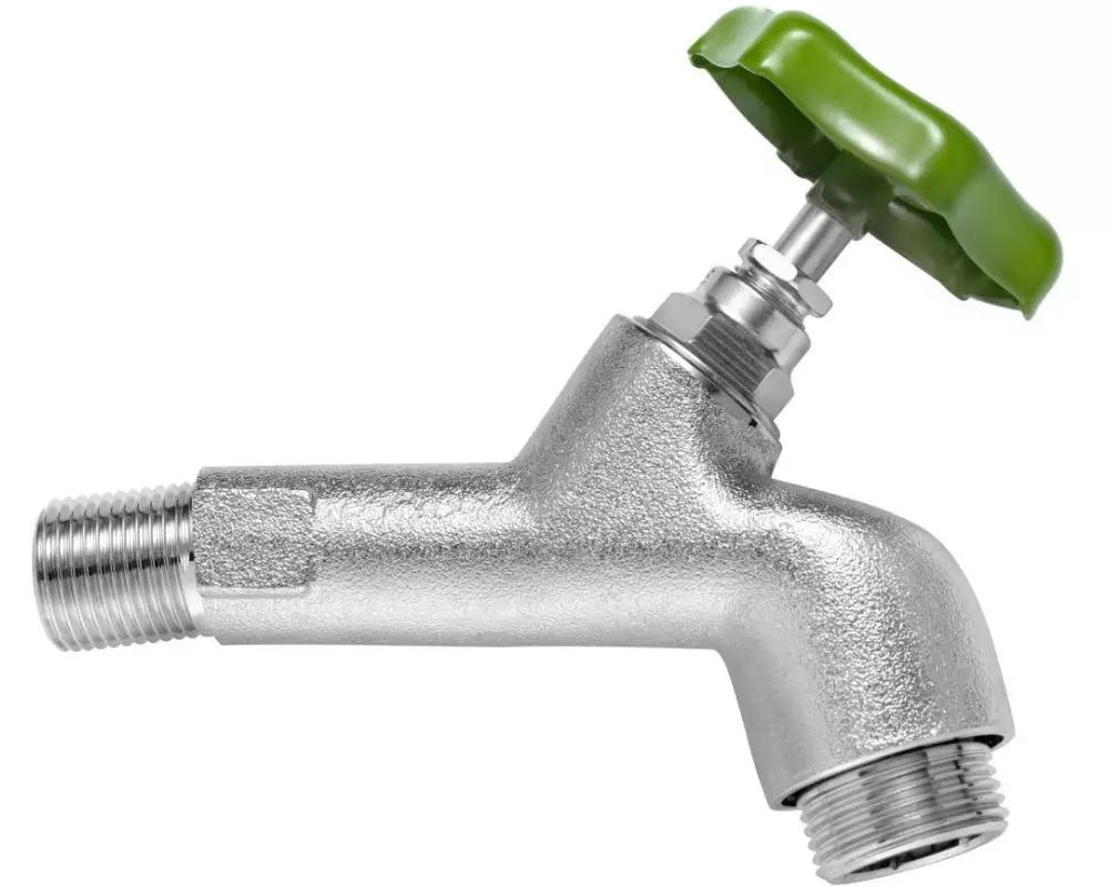 Laufen SIGA Gartenventil Messing verchromt mit Handrad