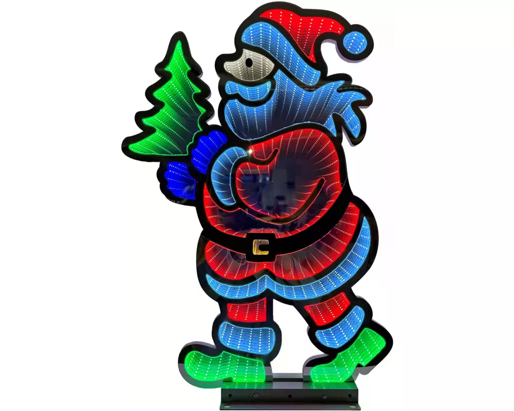Dameco LED-Figur Infinity Santa, 435 LEDs, 60 cm, Mehrfarbig