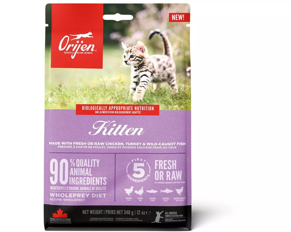 Orijen Trockenfutter Kitten mit Huhn, 340 g