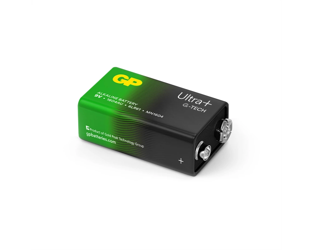 GP Batteries Ultra+ Alkaline 9V Block 1x
