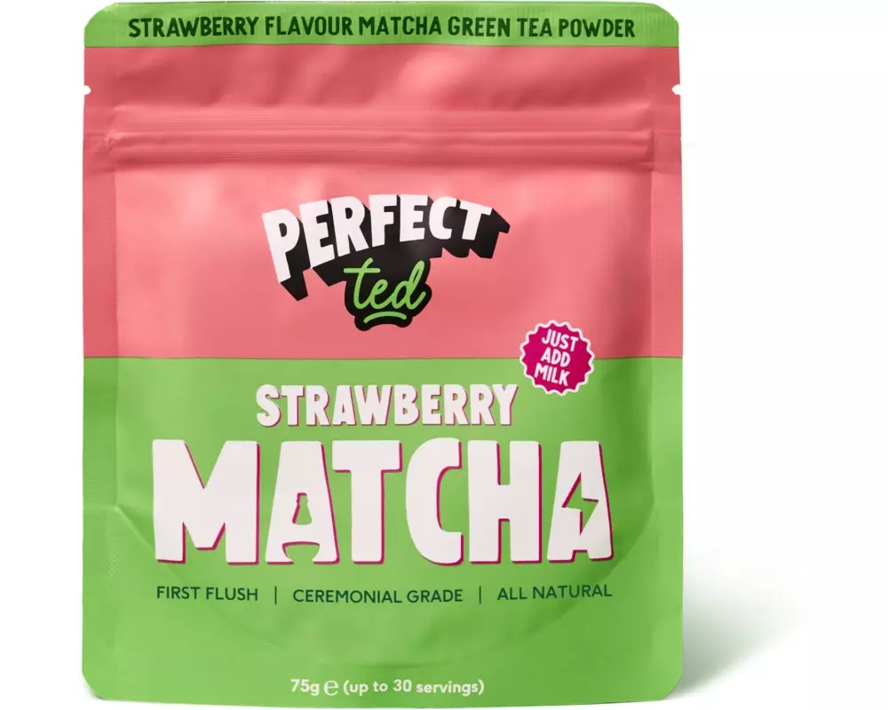 Perfect Ted Matcha-Pulver Erdbeere 75 g
