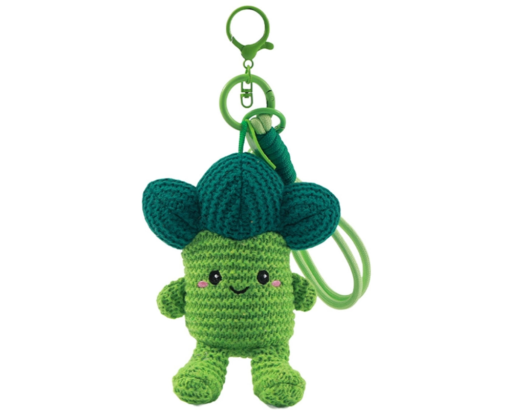 I-TOTAL Schlüsselanhänger gehäkelt XL3455D Benny Broccoli