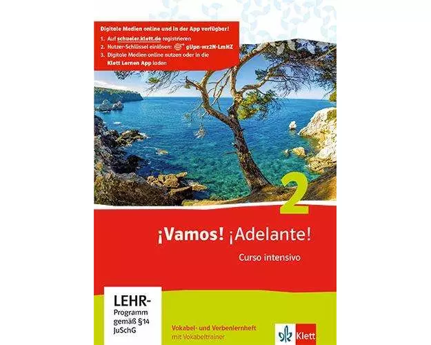 ¡Vamos! ¡Adelante! 2. Curso intensivo. Vokabel- und Verbenlernheft mit Vokabeltrainer