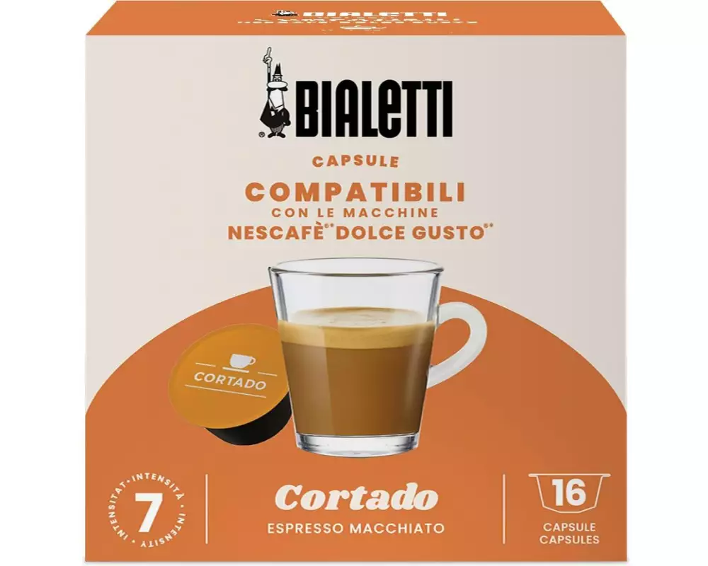 Bialetti Kaffeekapseln Cortado Dolce Gusto 16 Stück