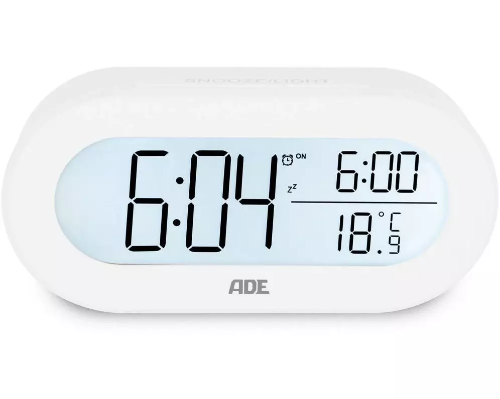 ADE Digitalwecker Weiss