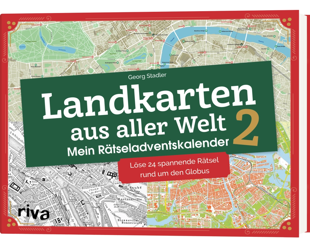 RIVA Adventskalender 132109 Landkarten aus aller Welt 2