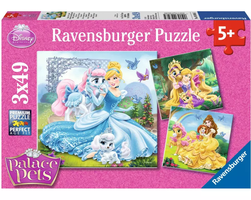 Ravensburger Belle + Cinderella + Rapunzel 3 x 49 Teile