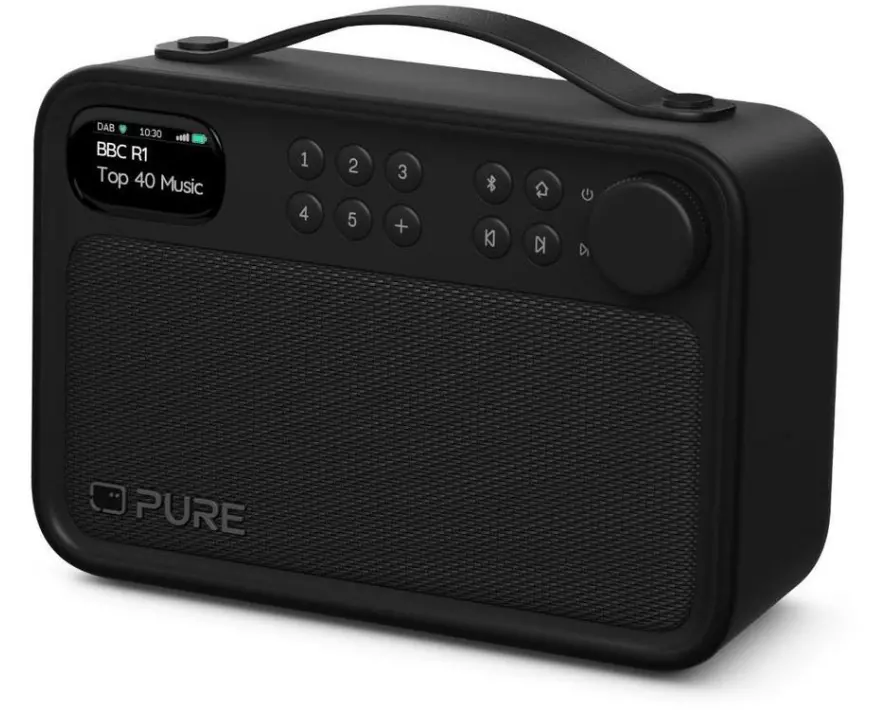 Pure DAB+ Radio Pure Bloom Schwarz