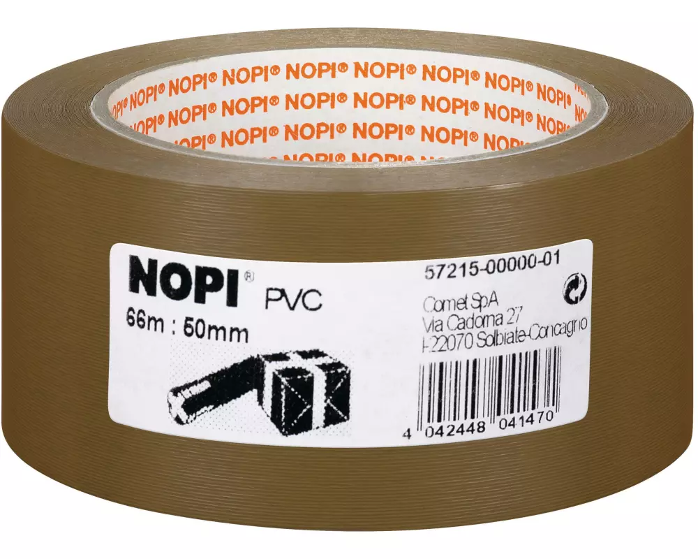 tesa NOPI Packband 57215 50 mm x 66 m, Braun