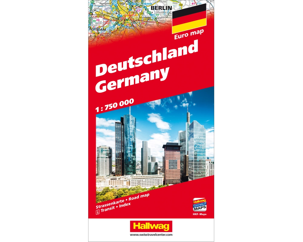 HALLWAG Strassenkarte 382831061 Deutschland (Dis) 1:750'000