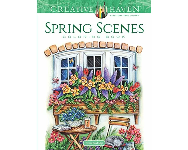Creative Haven Spring Scenes Coloring Book