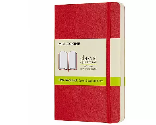 Moleskine Scrlet Red Pckt Pln Ntbk Sft