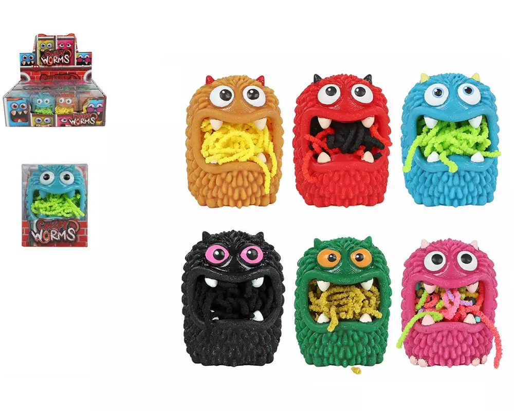Sombo Creepy Worms Monster 8 cm, assortiert