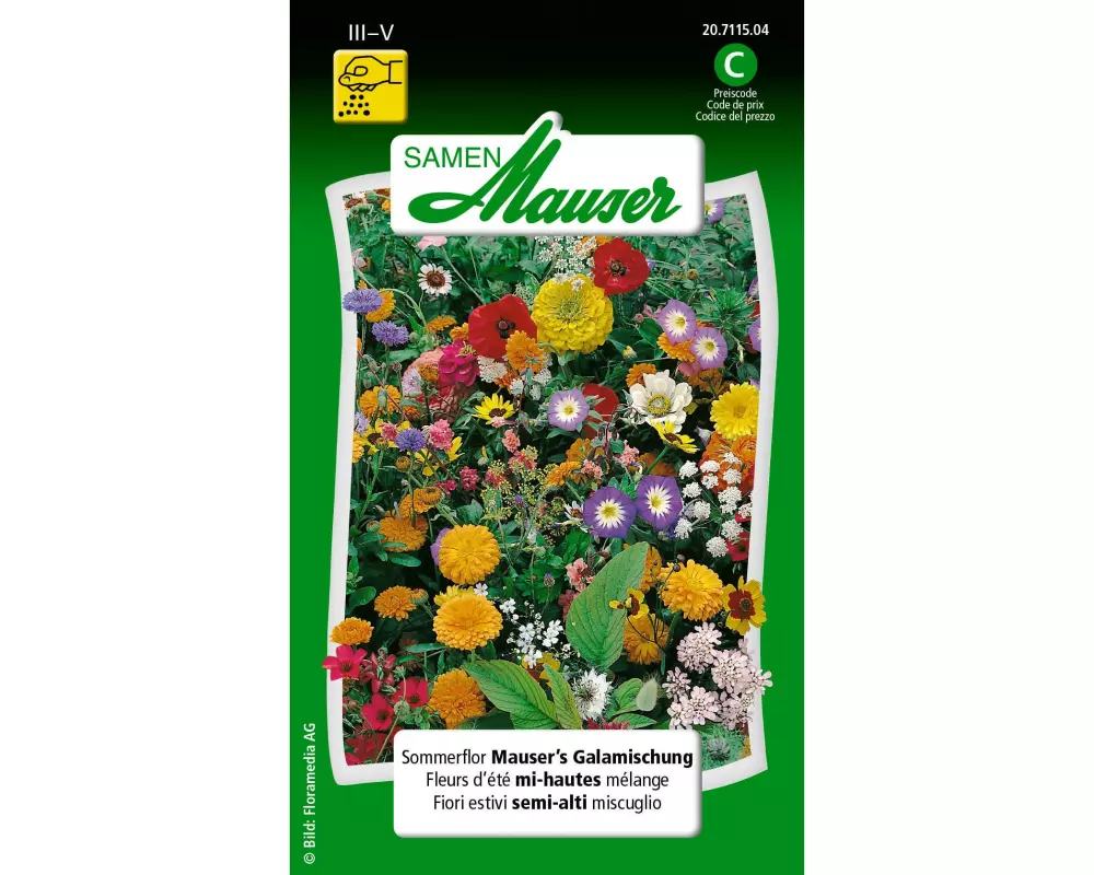 Samen Mauser Saatgut Sommerflor Mauser's Galamischung