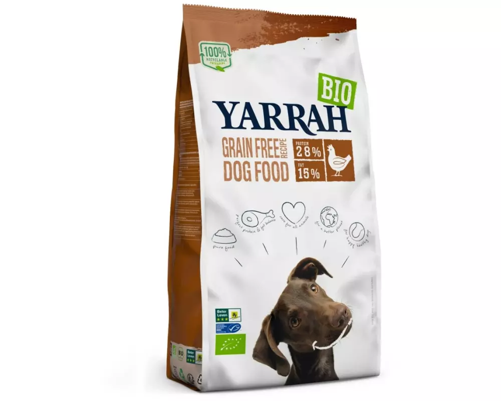 Yarrah Trockenfutter Bio Grain Free Huhn & Fisch, 10 kg