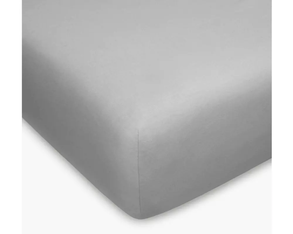 Home Fashion Fixleintuch Jersey Silber, 180 x 200 cm