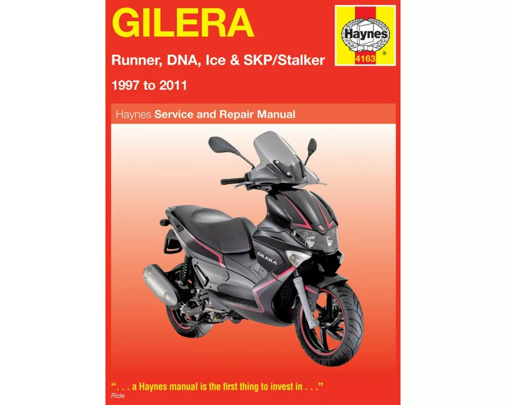 Gilera Runner, DNA, Ice & SKP/Stalker (97 - 11) Haynes Repair Manual