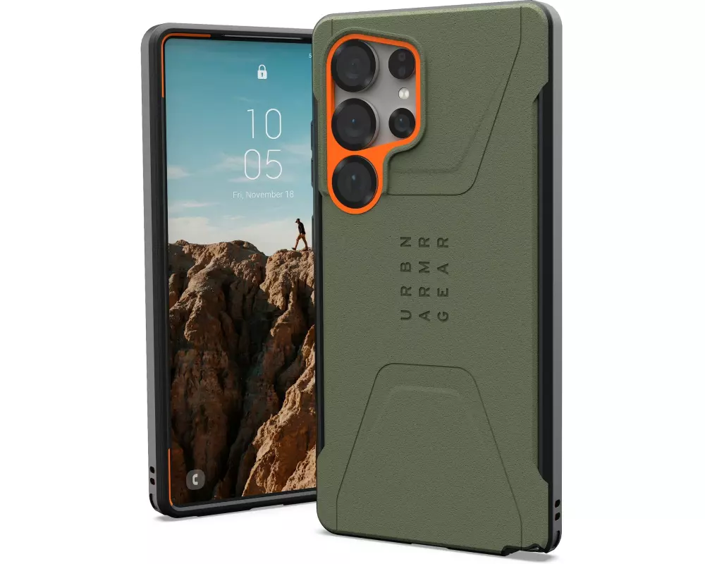 UAG Back Cover Civilian Galaxy S25 Ultra Olive drab/orange
