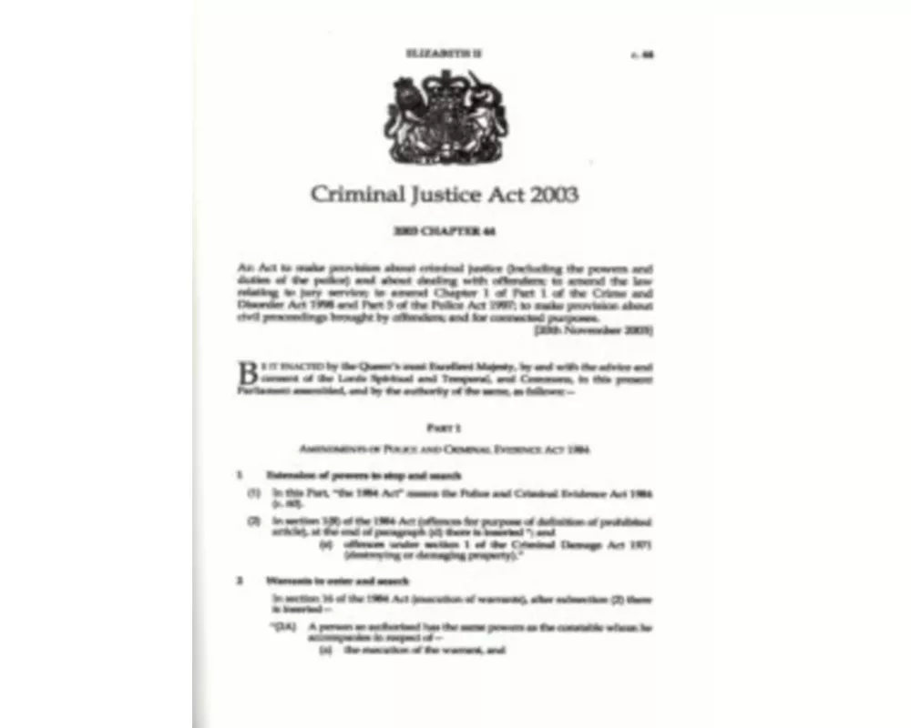 Criminal Justice Act 2003