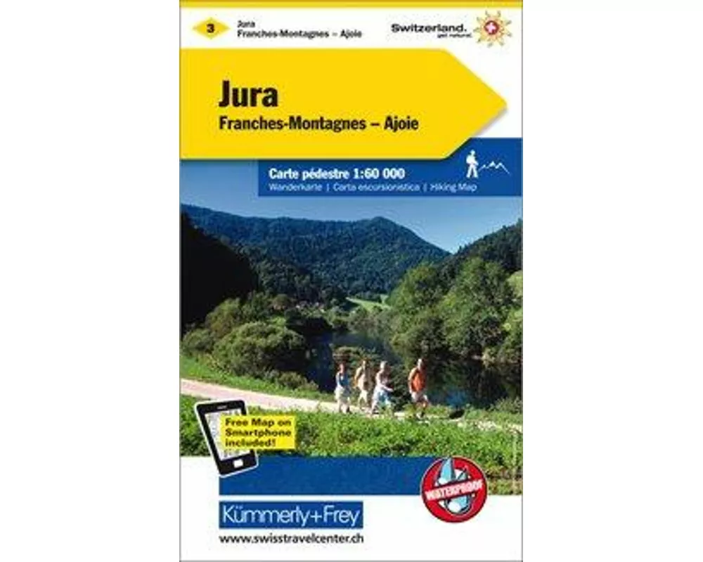 Kümmerly+Frey Wanderkarte 3 Jura 1:60.000