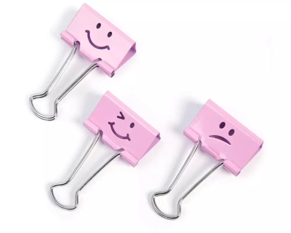 Rapesco Papierklemme 32 mm, Rosa