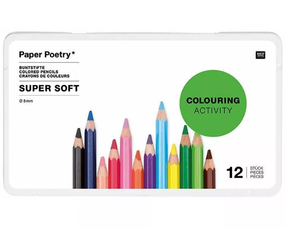 Buntstifte SOFT im Metalletui 12 Stück