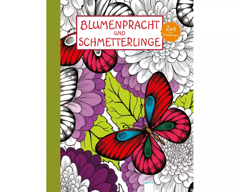 Zeit zum Entspannen. Blumenpracht und Schmetterlinge