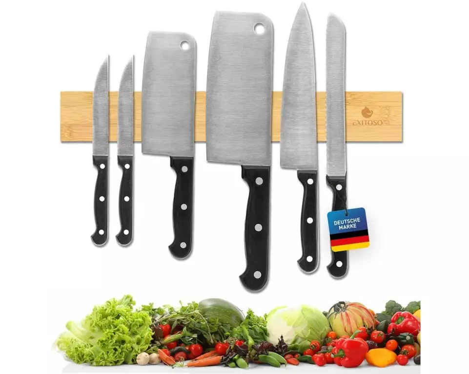 Exitoso Magnetschiene für Messer Braun 40 cm